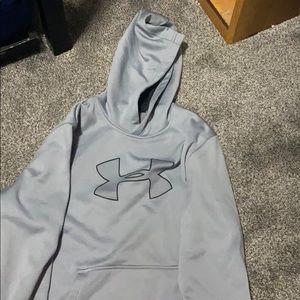 Grey under amour hoodie